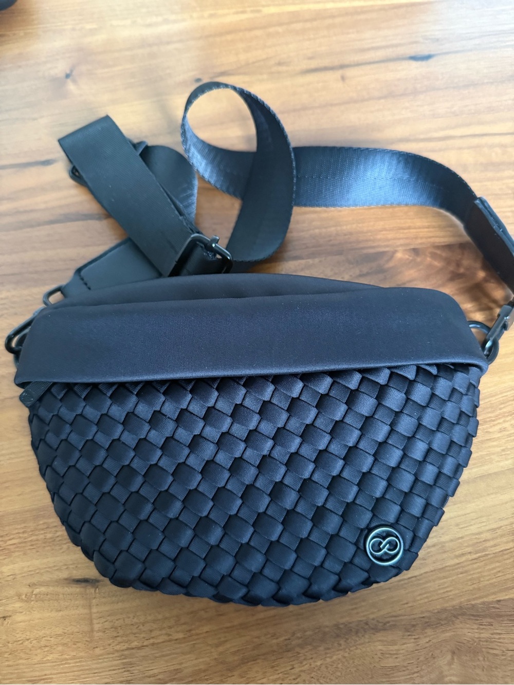 Woven Black Crossbody Belt Bag Calia by Carrie Underwood